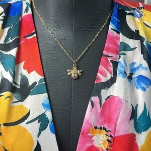 Dainty Bumblebee Bee Bling Bee Pendant Necklace New